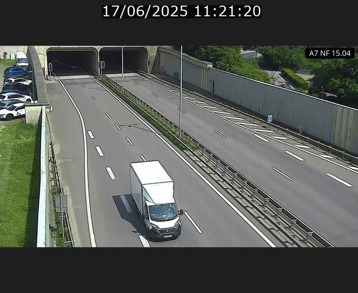 Caméra trafic Luxembourg - A7, Tunnel Mersch, entrée sud, direction Ettelbruck