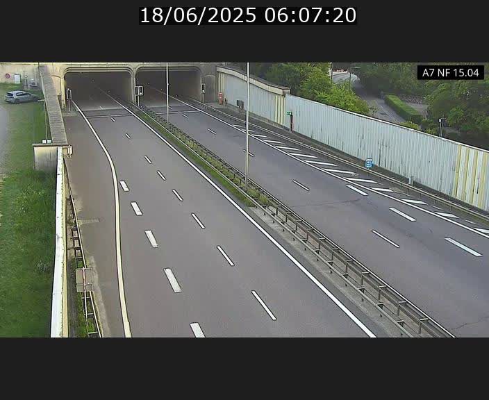 <h2>Caméra trafic Luxembourg - A7, Tunnel Mersch, entrée sud, direction Ettelbruck</h2>