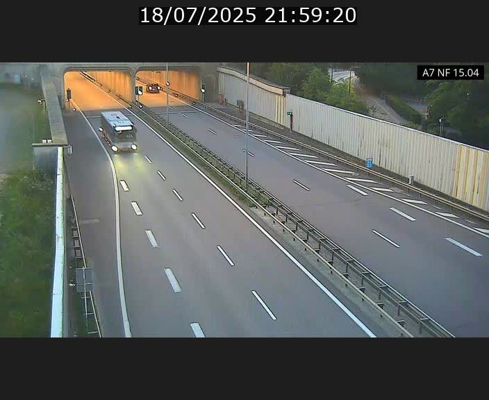 <h2>Caméra trafic Luxembourg - A7, Tunnel Mersch, entrée sud, direction Ettelbruck</h2>