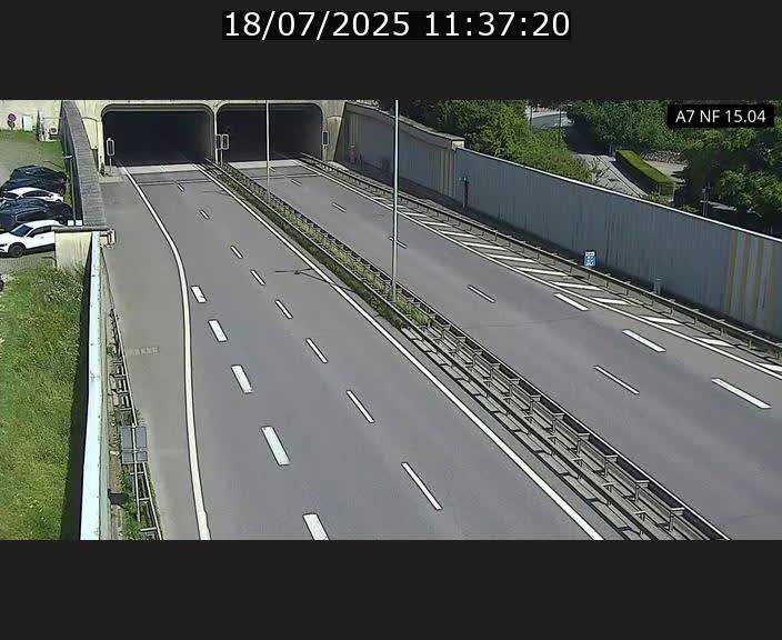 <h2>Caméra trafic Luxembourg - A7, Tunnel Mersch, entrée sud, direction Ettelbruck</h2>