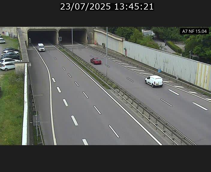 <h2>Caméra trafic Luxembourg - A7, Tunnel Mersch, entrée sud, direction Ettelbruck</h2>
