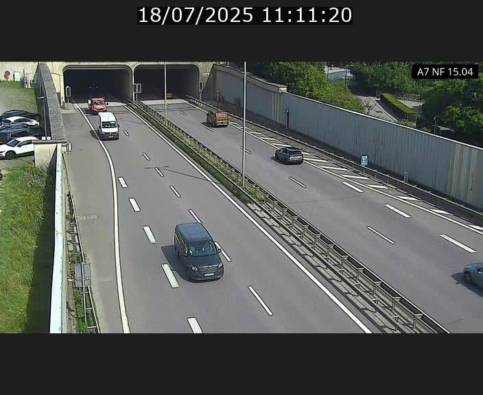 <h2>Caméra trafic Luxembourg - A7, Tunnel Mersch, entrée sud, direction Ettelbruck</h2>