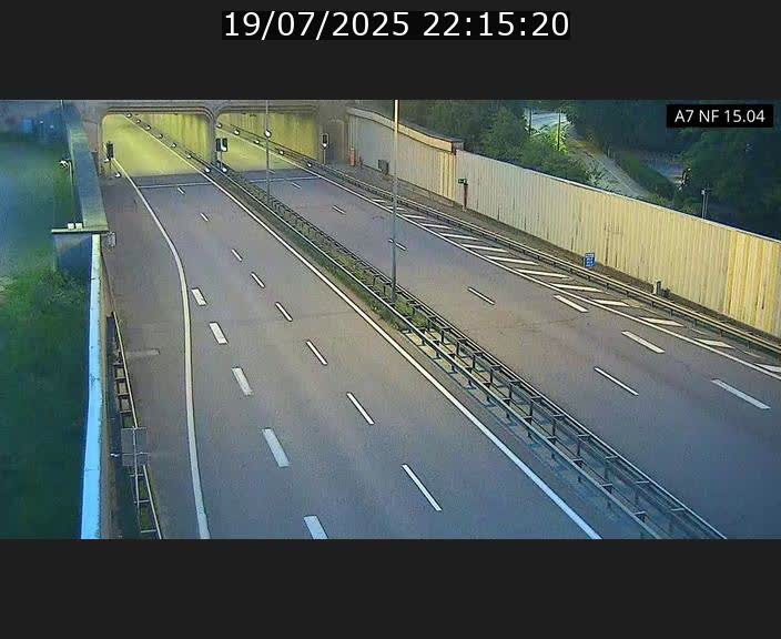 <h2>Caméra trafic Luxembourg - A7, Tunnel Mersch, entrée sud, direction Ettelbruck</h2>