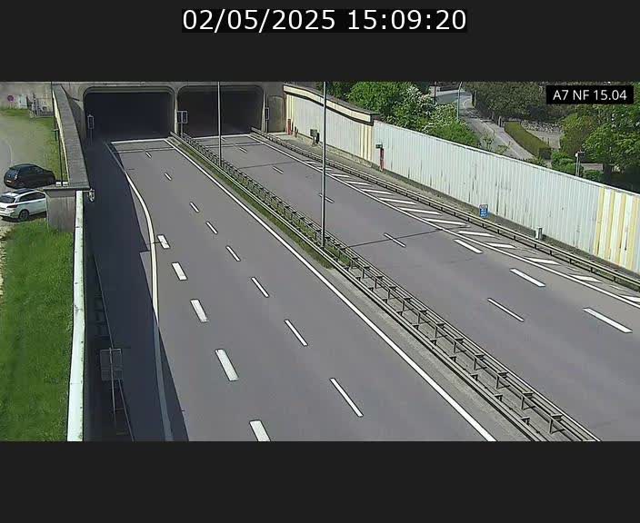 Caméra trafic Luxembourg - A7, Tunnel Mersch, entrée sud, direction Ettelbruck