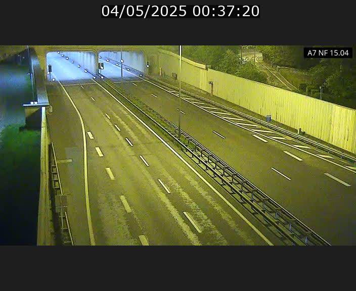 Caméra trafic Luxembourg - A7, Tunnel Mersch, entrée sud, direction Ettelbruck