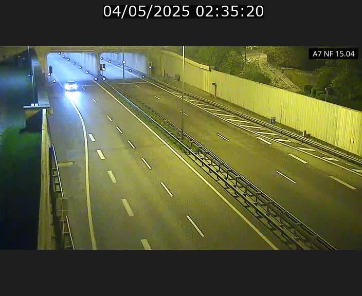 Caméra trafic Luxembourg - A7, Tunnel Mersch, entrée sud, direction Ettelbruck