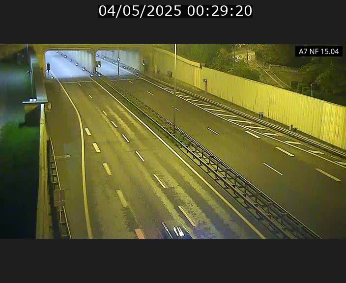 Caméra trafic Luxembourg - A7, Tunnel Mersch, entrée sud, direction Ettelbruck