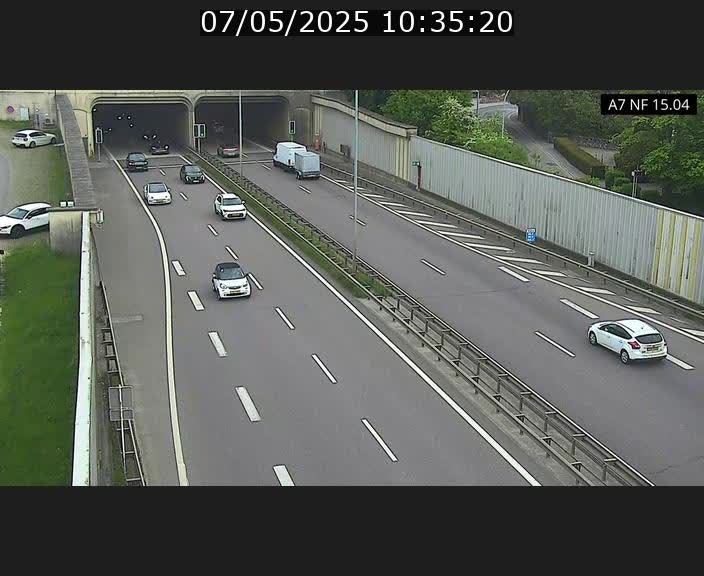 Caméra trafic Luxembourg - A7, Tunnel Mersch, entrée sud, direction Ettelbruck