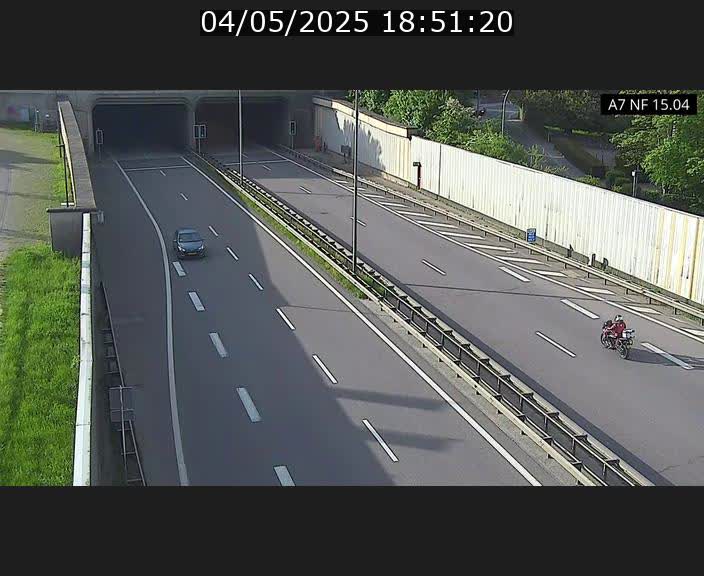 Caméra trafic Luxembourg - A7, Tunnel Mersch, entrée sud, direction Ettelbruck
