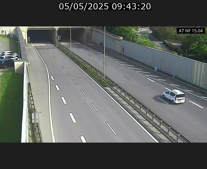 Caméra trafic Luxembourg - A7, Tunnel Mersch, entrée sud, direction Ettelbruck