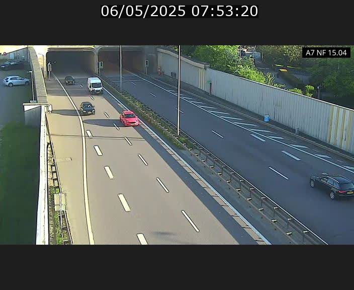 Caméra trafic Luxembourg - A7, Tunnel Mersch, entrée sud, direction Ettelbruck