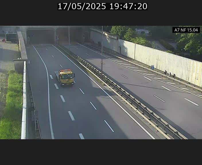 Caméra trafic Luxembourg - A7, Tunnel Mersch, entrée sud, direction Ettelbruck