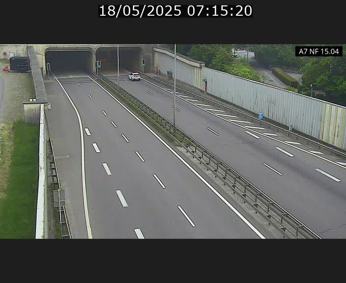 Caméra trafic Luxembourg - A7, Tunnel Mersch, entrée sud, direction Ettelbruck