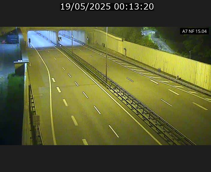 Caméra trafic Luxembourg - A7, Tunnel Mersch, entrée sud, direction Ettelbruck