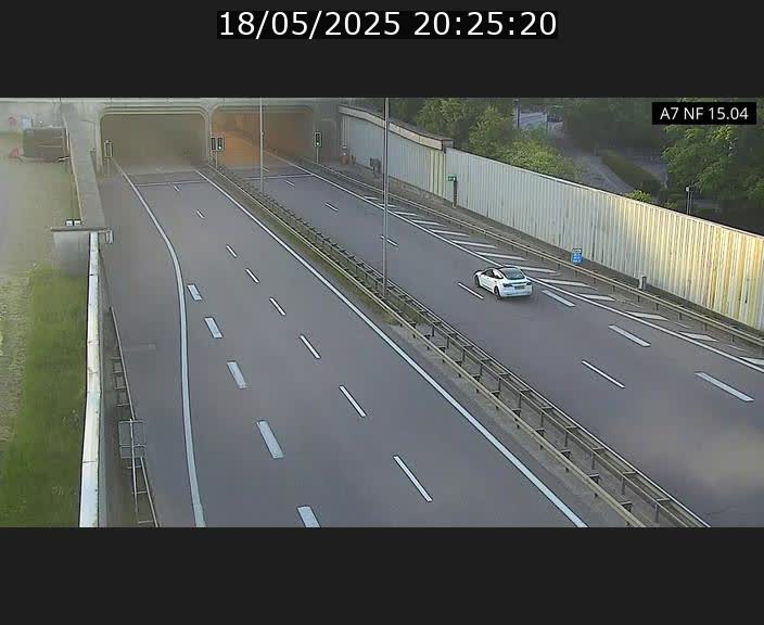 Caméra trafic Luxembourg - A7, Tunnel Mersch, entrée sud, direction Ettelbruck