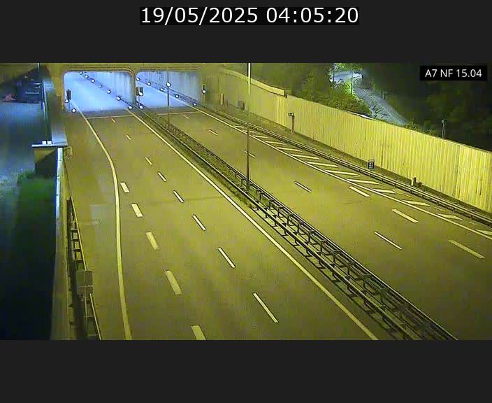 Caméra trafic Luxembourg - A7, Tunnel Mersch, entrée sud, direction Ettelbruck