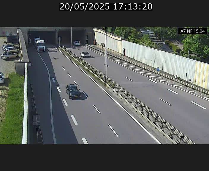 Caméra trafic Luxembourg - A7, Tunnel Mersch, entrée sud, direction Ettelbruck