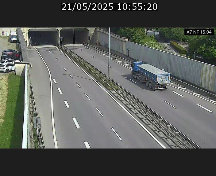 Caméra trafic Luxembourg - A7, Tunnel Mersch, entrée sud, direction Ettelbruck