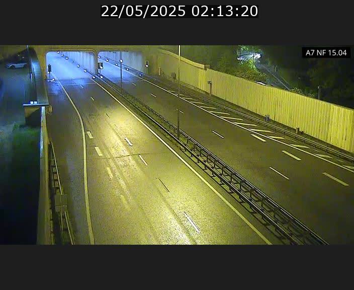 Caméra trafic Luxembourg - A7, Tunnel Mersch, entrée sud, direction Ettelbruck