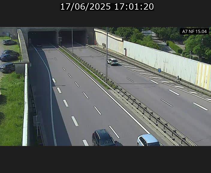 Caméra trafic Luxembourg - A7, Tunnel Mersch, entrée sud, direction Ettelbruck