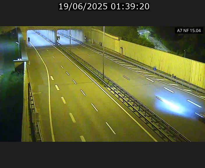 Caméra trafic Luxembourg - A7, Tunnel Mersch, entrée sud, direction Ettelbruck