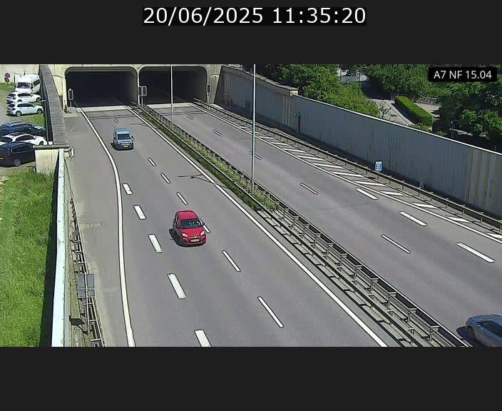 Caméra trafic Luxembourg - A7, Tunnel Mersch, entrée sud, direction Ettelbruck