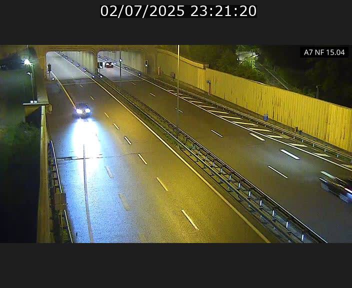 Caméra trafic Luxembourg - A7, Tunnel Mersch, entrée sud, direction Ettelbruck