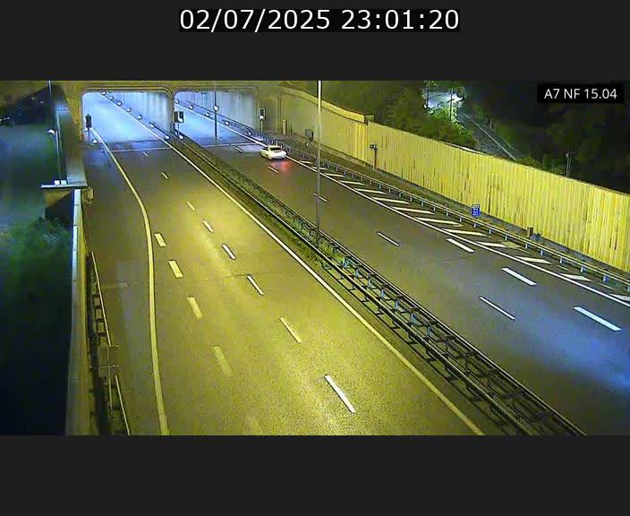 Caméra trafic Luxembourg - A7, Tunnel Mersch, entrée sud, direction Ettelbruck