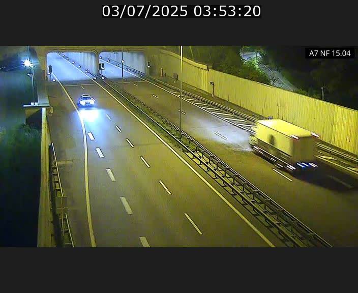 Caméra trafic Luxembourg - A7, Tunnel Mersch, entrée sud, direction Ettelbruck