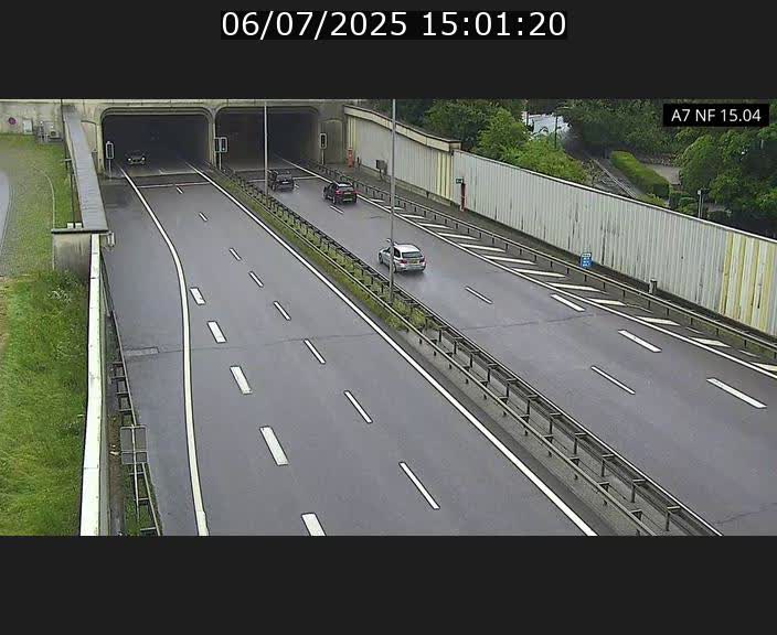 Caméra trafic Luxembourg - A7, Tunnel Mersch, entrée sud, direction Ettelbruck