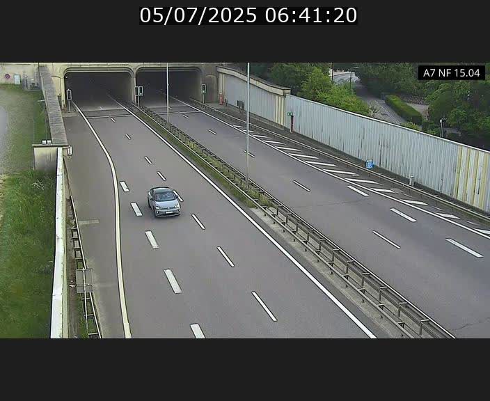 Caméra trafic Luxembourg - A7, Tunnel Mersch, entrée sud, direction Ettelbruck