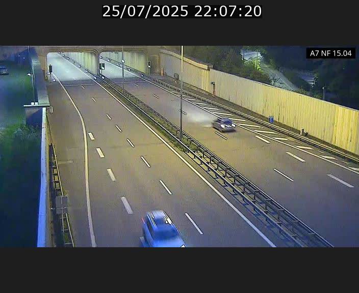 Caméra trafic Luxembourg - A7, Tunnel Mersch, entrée sud, direction Ettelbruck