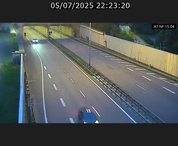 Caméra trafic Luxembourg - A7, Tunnel Mersch, entrée sud, direction Ettelbruck
