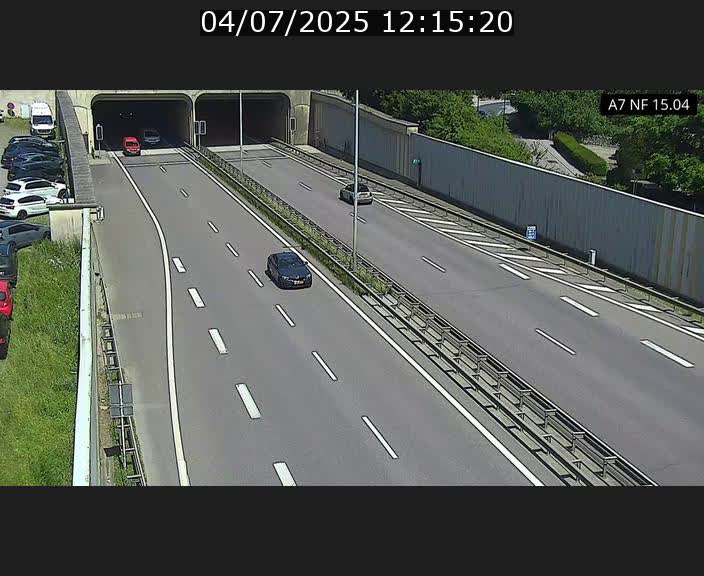 Caméra trafic Luxembourg - A7, Tunnel Mersch, entrée sud, direction Ettelbruck
