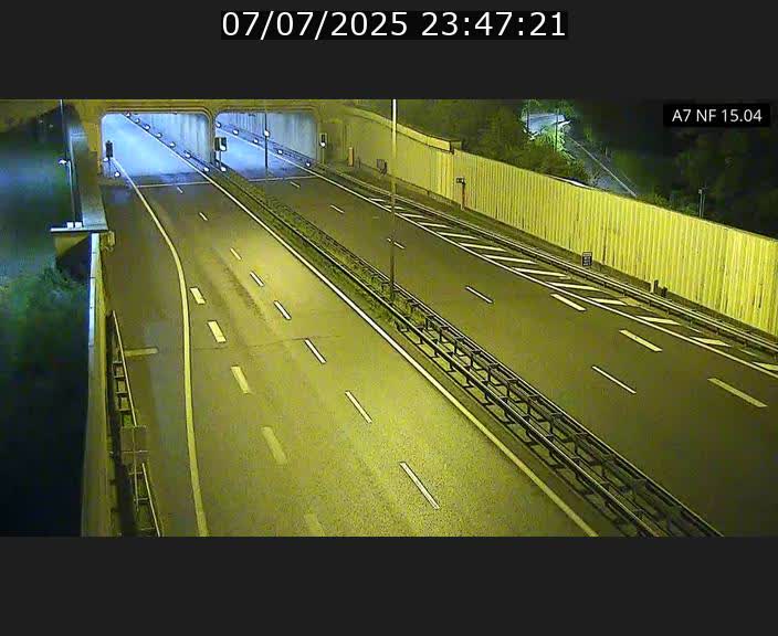Caméra trafic Luxembourg - A7, Tunnel Mersch, entrée sud, direction Ettelbruck