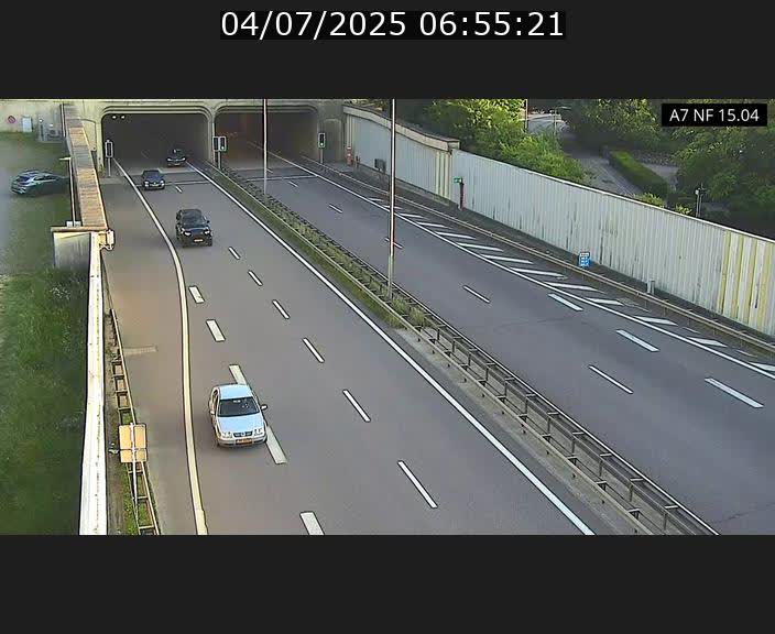 Caméra trafic Luxembourg - A7, Tunnel Mersch, entrée sud, direction Ettelbruck