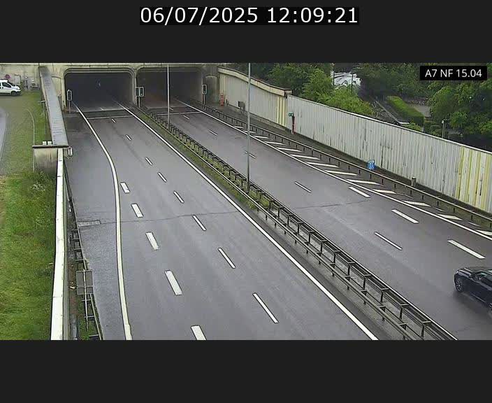 Caméra trafic Luxembourg - A7, Tunnel Mersch, entrée sud, direction Ettelbruck