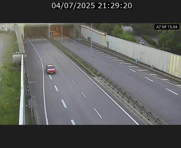 Caméra trafic Luxembourg - A7, Tunnel Mersch, entrée sud, direction Ettelbruck