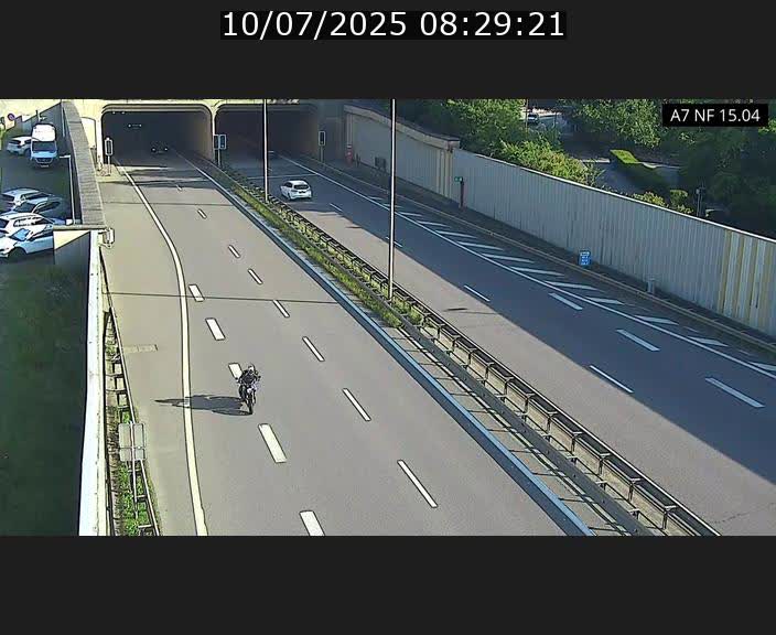 Caméra trafic Luxembourg - A7, Tunnel Mersch, entrée sud, direction Ettelbruck