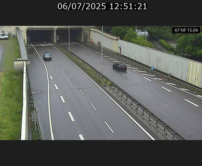 Caméra trafic Luxembourg - A7, Tunnel Mersch, entrée sud, direction Ettelbruck