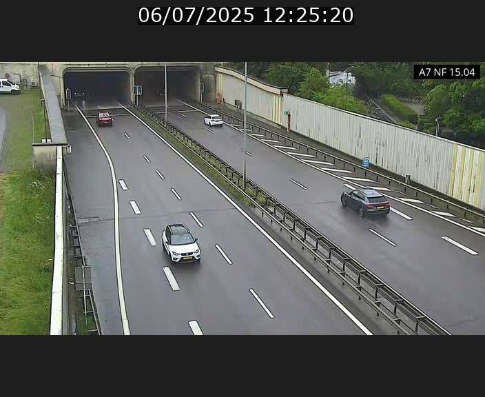 Caméra trafic Luxembourg - A7, Tunnel Mersch, entrée sud, direction Ettelbruck