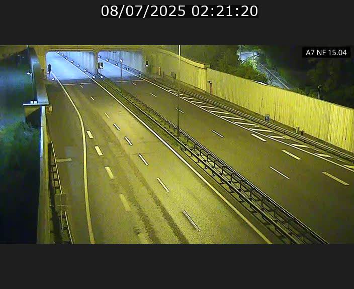 Caméra trafic Luxembourg - A7, Tunnel Mersch, entrée sud, direction Ettelbruck