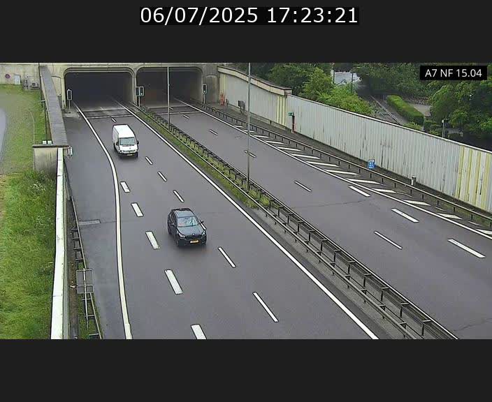 Caméra trafic Luxembourg - A7, Tunnel Mersch, entrée sud, direction Ettelbruck
