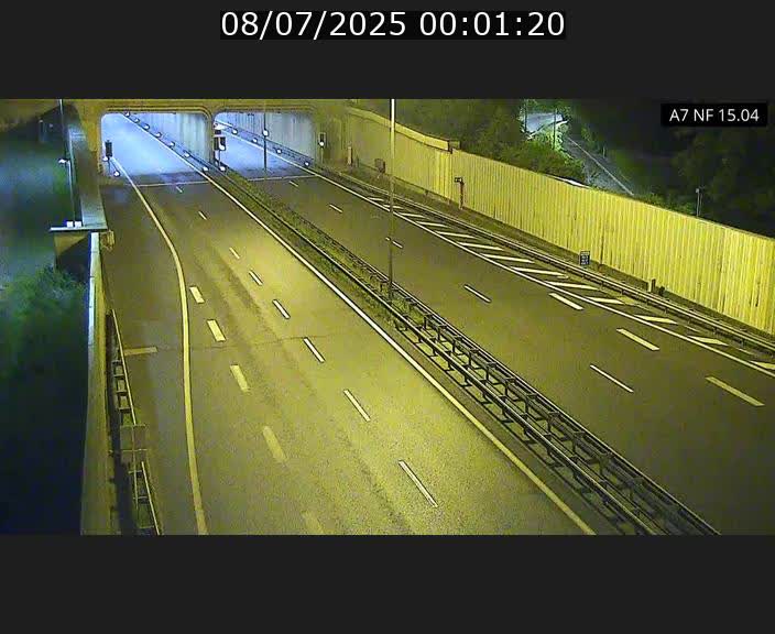 Caméra trafic Luxembourg - A7, Tunnel Mersch, entrée sud, direction Ettelbruck