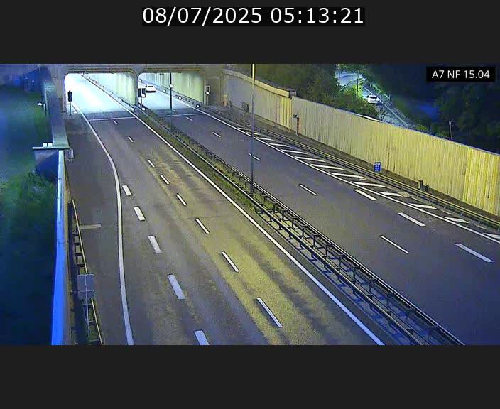 Caméra trafic Luxembourg - A7, Tunnel Mersch, entrée sud, direction Ettelbruck