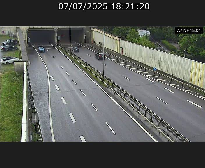 Caméra trafic Luxembourg - A7, Tunnel Mersch, entrée sud, direction Ettelbruck