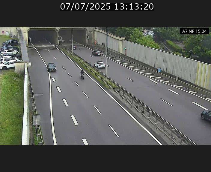 Caméra trafic Luxembourg - A7, Tunnel Mersch, entrée sud, direction Ettelbruck