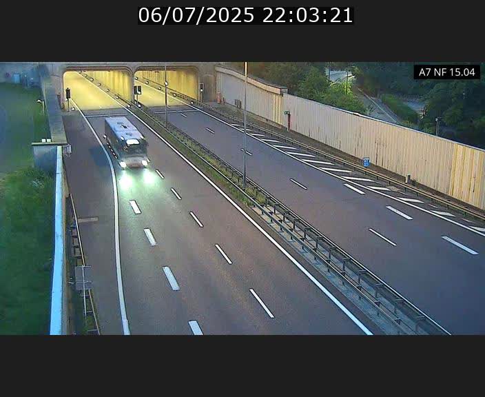 Caméra trafic Luxembourg - A7, Tunnel Mersch, entrée sud, direction Ettelbruck