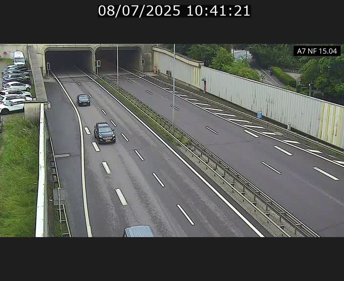 Caméra trafic Luxembourg - A7, Tunnel Mersch, entrée sud, direction Ettelbruck