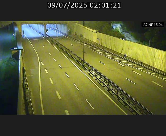 Caméra trafic Luxembourg - A7, Tunnel Mersch, entrée sud, direction Ettelbruck